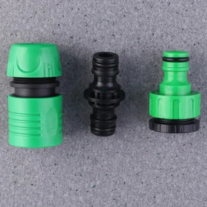 Quick Connector Set Garden Hose Threaded Adaptor Irrigation Tubing Connectors - Picture 1 of 11