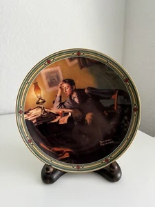 A Young Mans Dream Collector Plate 1986 Edwin M Knowles Bradex Norman Rockwell - Picture 1 of 4