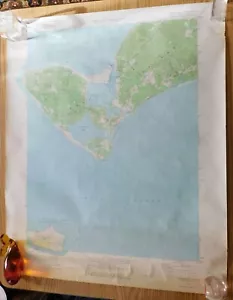 VTG 1972 US Geological Survey Map Squibnocket MA Quadrangle, Martha's Vineyard - Picture 1 of 12