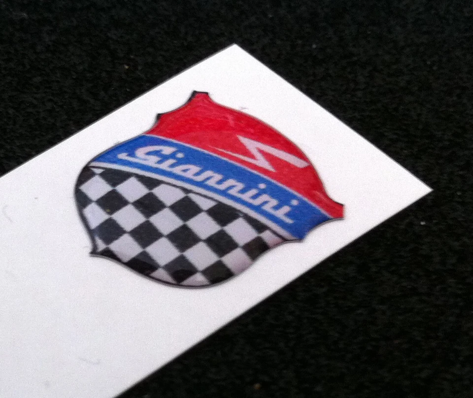 1 Adesivo Resinato Sticker 3D Fiat 80 mm GIANNINI