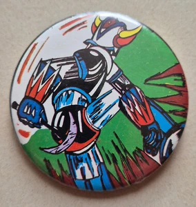 BADGE GOLDORAK VINTAGE TOEI ANIMATION OFFICIEL 6CM - Imagen 1 de 2