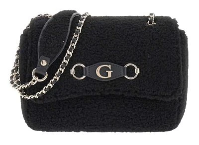 GUESS Aslia Convertible Crossbody Flap Bag Umhängetasche Tasche Black schwarz - Bild 1 von 3