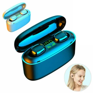 Mini Wireless Headset Bluetooth Earphone Stereo Music Earbuds Long Battery Life - Picture 1 of 14