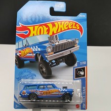 Hot Wheels 1964 Chevy Nova Wagon Gasser (Blue) NON SUPER TREASURE HUNT