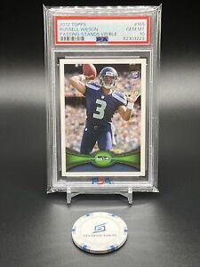 2012 Topps #165 Russell Wilson Passing Stands Visible RC Rookie PSA 10 GEM MINT