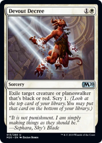 x1 Devout Decree - Core Set 2020 (M20) - NM - MTG - Image 1 of 1