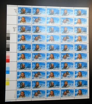 1986 Arctic Explorers 4 designs Sc 2220-2223 2223a mint sheet of 50 Typical - Image 1 of 2