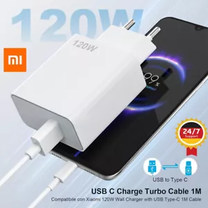 120W USB C Ladegerät Ladekabel für Xiaomi 14 Ultra 13T Pro 12T Pro 11T 10 - Zdjęcie 1 z 20