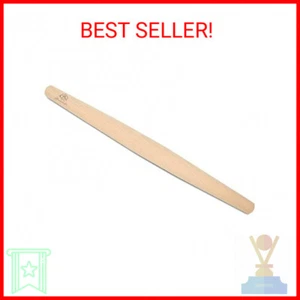French Rolling Pin for Baking Pasta Pizza Bread, Natural Beech Wood Dough Roller - Picture 1 of 2