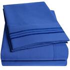 1500 Thread Count 3Pc Bed Sheet Set Egyptian Quality Deep Pocket - Twin, Roya...