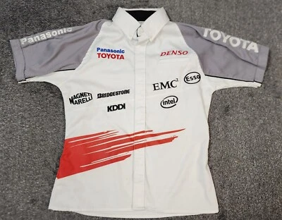 CAMISETA PANASONIC TOYOTA RACING F1 TEAM PIT CREW ABOTONADA Talla S Foto 1 de 4