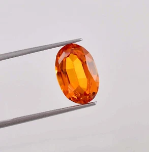 AAA 13 x 9 mm natürlicher zweifarbiger goldgelber Saphir 6,80 ct (GIT) zertifiziert - Bild 1 von 6