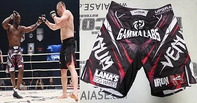 King Mo Signed Rizin Grand Prix Fight Worn Used Shorts Trunks BAS COA v Cro Cop Foto 1 de 4