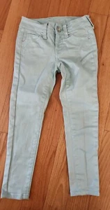 Girl Size 6R Justice Light Green Simply Low Super Skinny Jeans - Picture 1 of 2