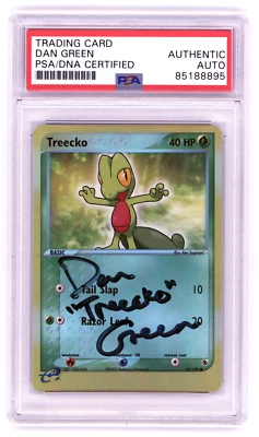 PSA Signed Dan Green Treecko EX Ruby & Sapphire 76/109 Reverse Holo Common - Image 1 of 2