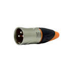 Waterproof IP67 Xlr Line Plug Sturdy Metal Construction Reliable Contacts