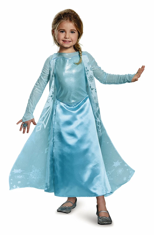 Disguise Elsa Sparkle Deluxe Frozen Disney Costume, X-Small/3T-4T - Image 1 of 1