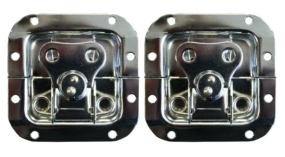 2x Butterfly Lock Small Case Rack Lock Catch - Image 1 of 2