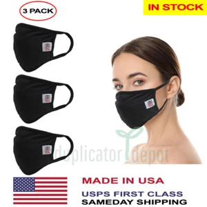 Máscara facial lavable reutilizable de doble capa hecha en EE. UU. (en stock) - paquete de 3 - Imagen 1 de 2