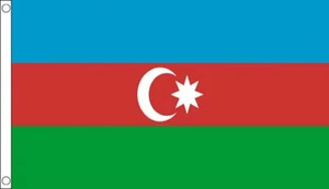 3’ x 2’ AZERBAIJAN FLAG Azerbaijani Azerbaycan National - Picture 1 of 1