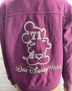 Disney Parks Disneyland Jacket Mickey Mouse 71 Faux Fur Lined Hoodie Large - Picture 1 of 21