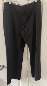 Next Ladies Black Plain Black Smart Trousers Size 18R - Picture 1 of 2