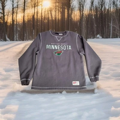 Sudadera vintage Minnesota Wild para hombre pequeña vieja hockey NHL Foto 1 de 4