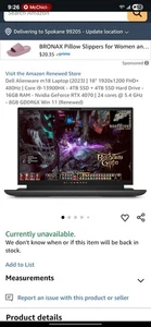 Alienware m18 i9-13900HX RTX 4070 140w 4TB SSD 32GB RAM 18" 480Hz 1200p - Picture 1 of 5