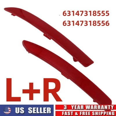 2PCS Rear Bumper Cover Reflector Red For BMW 2014-2016 528i xDrive 535d xDrive Foto 1 de 4