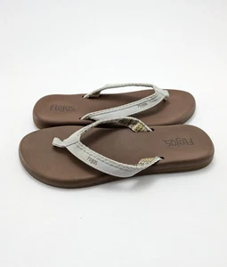 Sandalias de playa Flojos de espuma viscoelástica marfil tostado para mujer 1676577 talla 10 - Imagen 1 de 7