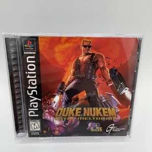 Duke Nukem: Total Meltdown PS1 PlayStation 1 Complete CIB + Registration Card - Picture 1 of 7