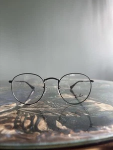 Ray-Ban RB 3447V Round Metal Unisex Eyeglasses Frame Polished Black - Picture 1 of 4