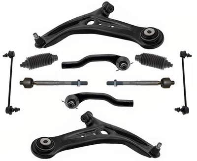 Front Lower Control Arms Inner Outer Tie Rods & Links Fits 2011-2014 Mazda 2 - Image 1 of 4