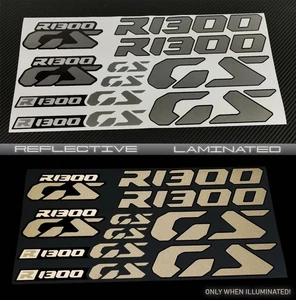 Reflective decals stickers graphic set for BMW GS R1300GS Adventure gray - Picture 1 of 8