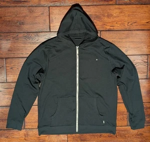 Felpa con cappuccio e zip intera Vuori Coronado uomo nera DreamKnit V243 - Taglia XL - Foto 1 di 12