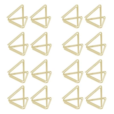 25Pcs Double Triangle Memo Clips Photo Clips Business Cards Clamps Message Clips - Image 1 of 4
