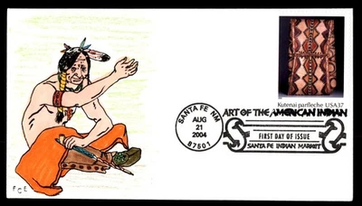 Mayfairstamps US FDC 2004 New Mexico Kutenai parfleche bag FCE First Day Cover a - Image 1 of 2