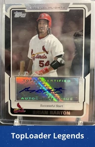 2008 Topps Updates & Highlights #HA-BDB Brian Barton Highlight Autographs - Picture 1 of 2