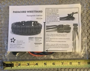 Therapeutic Craft Kit #1112A  1112B paracord wristband  Bottle Tote 2 In 1 NEW - Picture 1 of 4