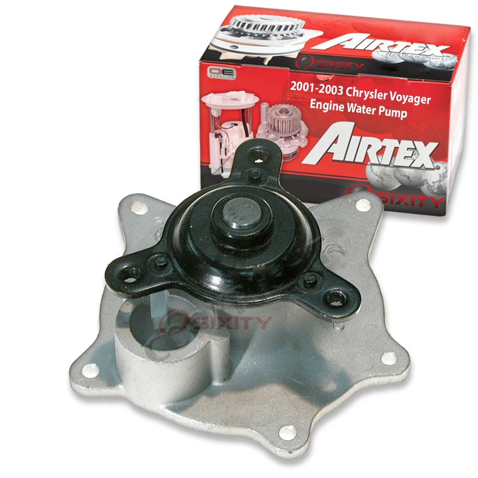 Bomba de agua del motor Airtex para Chrysler Voyager 2001-2003 3,3 L V6 refrigerante zh Foto 1 de 4