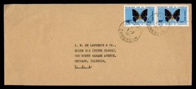 DR WHO 1976 CAMERÚN MARIPOSA PAR BUEA A EE. UU. M63336 Foto 1 de 2