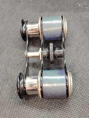 Vintage Sportbrille Fernglas mit einem schönen blauen Lederbezug und Etui - Bild 1 von 4