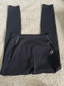 Leggings GYMSHARK sin costuras negros tiro alto talla grande  - Imagen 1 de 3