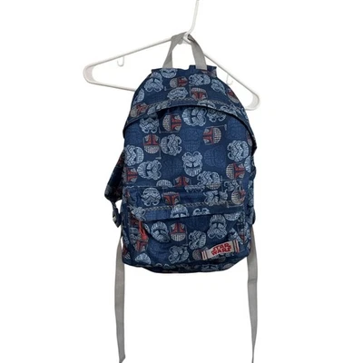 Mochila escolar pequeña Star Wars para niños Stormtrooper Boba Fett azul Foto 1 de 4