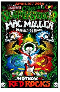 2014 SLIGHTLY STOOPID CONCERT POSTER PRINT WALL ART RED ROCKS SIZE 11X17 INCH - Picture 1 of 1