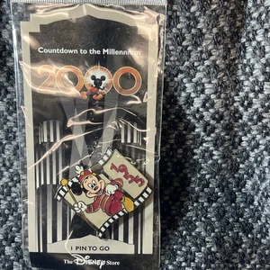 Disney Store Countdown to the Millennium Y2K Mickey Mouse Pin NEU Vintage selten - Bild 1 von 7