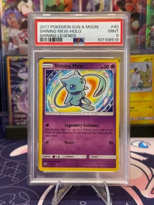 2017 Pokemon Sun & Moon Shining Legends #40 Shining Mew Shining Legends PSA 9 - Image 1 of 2