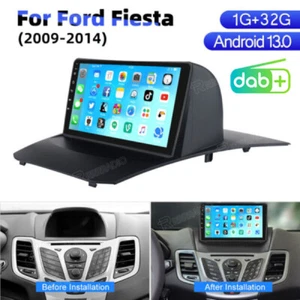DAB+ Radio For Ford Fiesta 2009-2014 32GB Android 13.0 Car GPS SAT Nav Head Unit - Picture 1 of 19