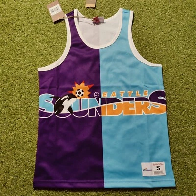 Mitchell & Ness MLS Seattle Sounders FC Mesh Jersey Tank Top Men's Small NWT - Image 1 of 4