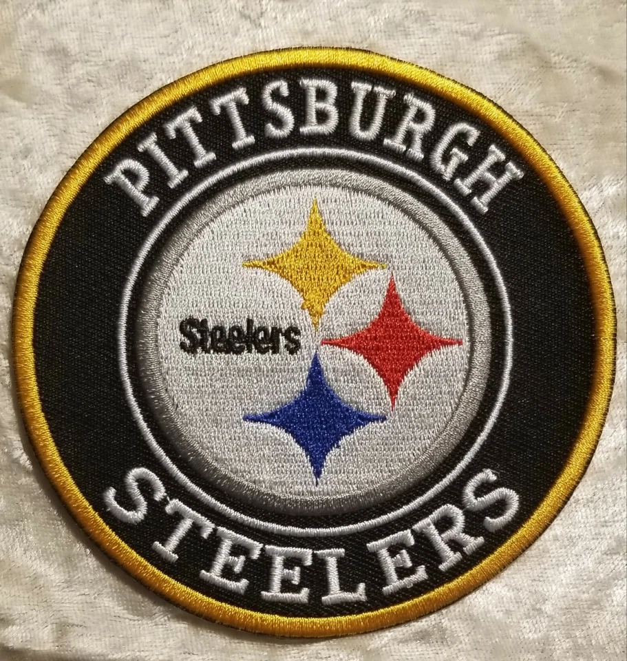 Pittsburgh Steelers 3.5" Iron On Embroidered Patch ~USA Seller!